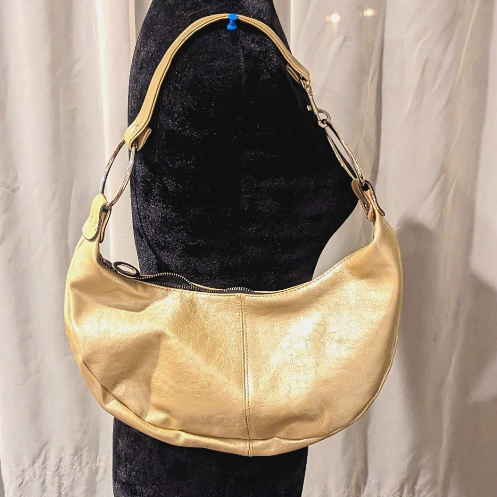 Apt. 9 Gold Shiny Shoulder Bag